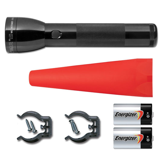 Maglite ML300L-I201G ML300L 2D LED Flashlight w/Lite Wand (Red)