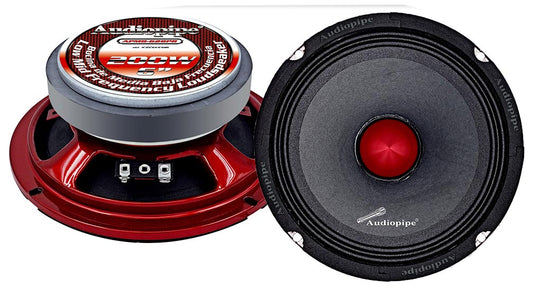 Audiopipe APMB628PR Low Mid Frequency Loudspeaker 6" 200W Max Each