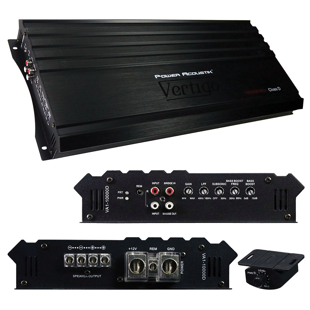 Power Acoustik VA110000D Vertigo Series Monoblock Amplifier 10000W Max