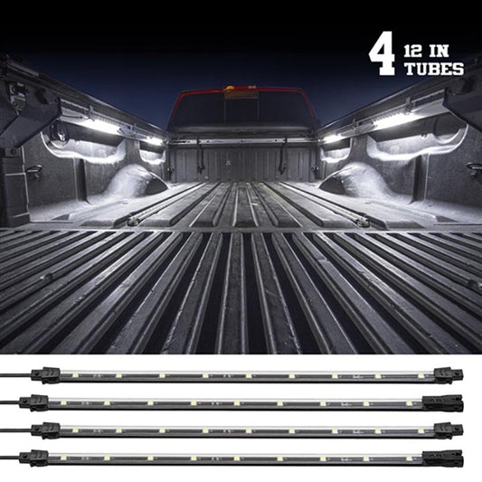 XKGlow XK041015W Four Piece Truck Bed Tool Box Light Kit  White