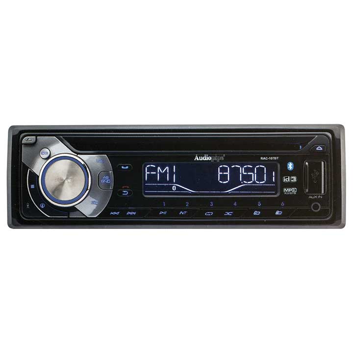 Audiopipe RAC107BT AM/FM/CD/USB/BT with Remote & sub out
