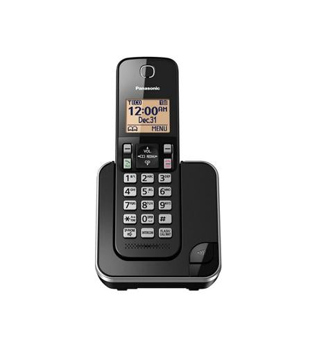 Panasonic consumer TGC350B Expandable Cordless Phone In Black, 1hs
