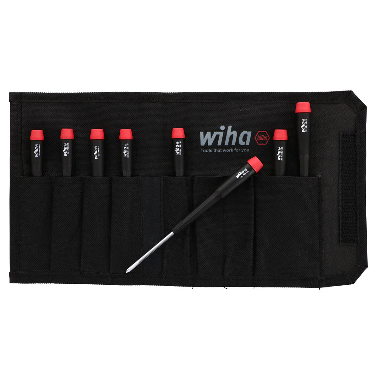 Wiha 26199 Precision Slotted and Phillips Screwdriver Set (8 Piece Set)