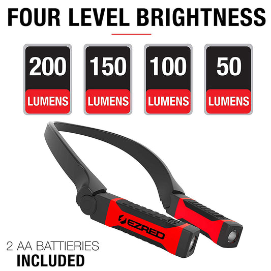 EZ RED NK10 Bright NK10 ANYWEAR Neck Light for Hands-Free Lighting