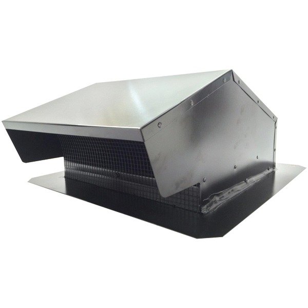 Builder's Best 012634 Black Metal Roof Vent Cap (6"–8" (3 1/4" x 10") Universal)