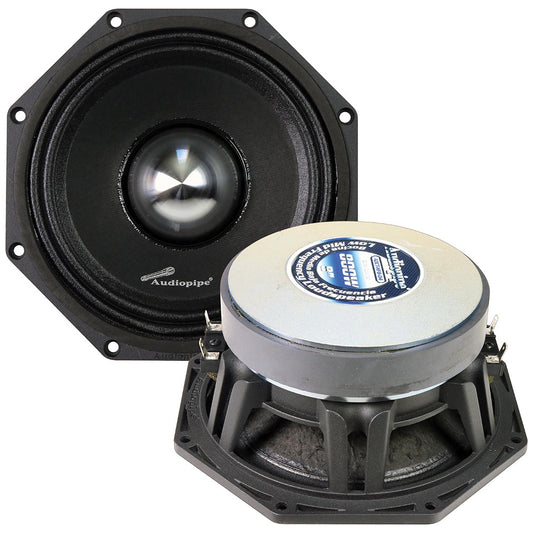 Audiopipe AOCTHF8D4 8" Octagon Speaker 800 Watts Max/400 Watts RMS Dual 4 Ohm