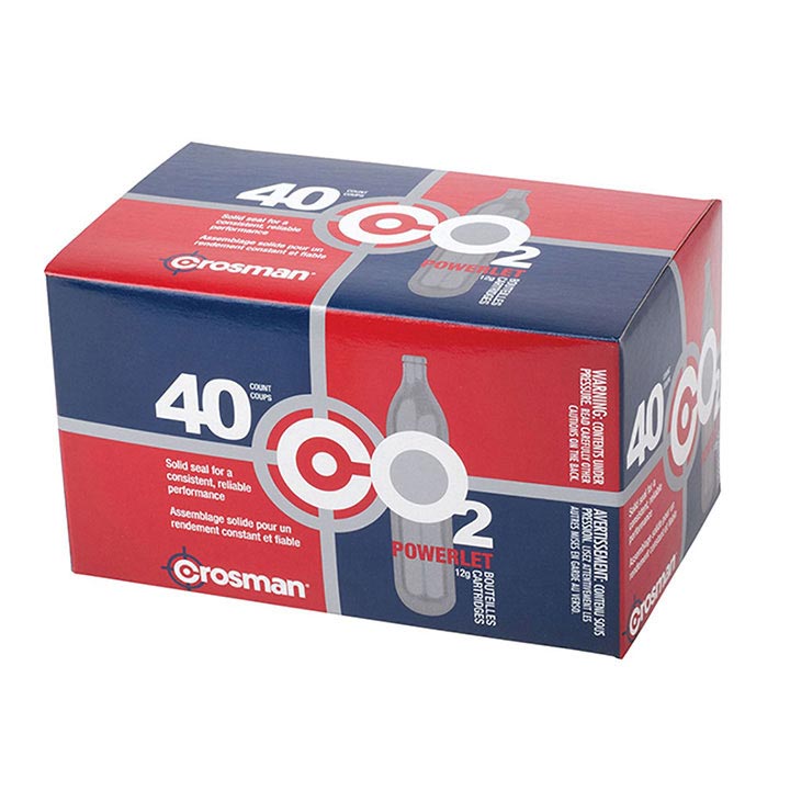 CROSMAN 23140 Powerlet 12g CO2 Cartridges 40 Count