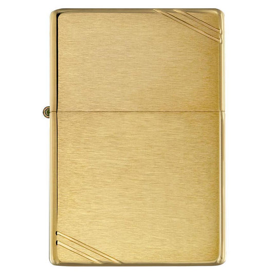 Zippo 240 Windproof Lighter Vintage Brushed Brass with Slashes