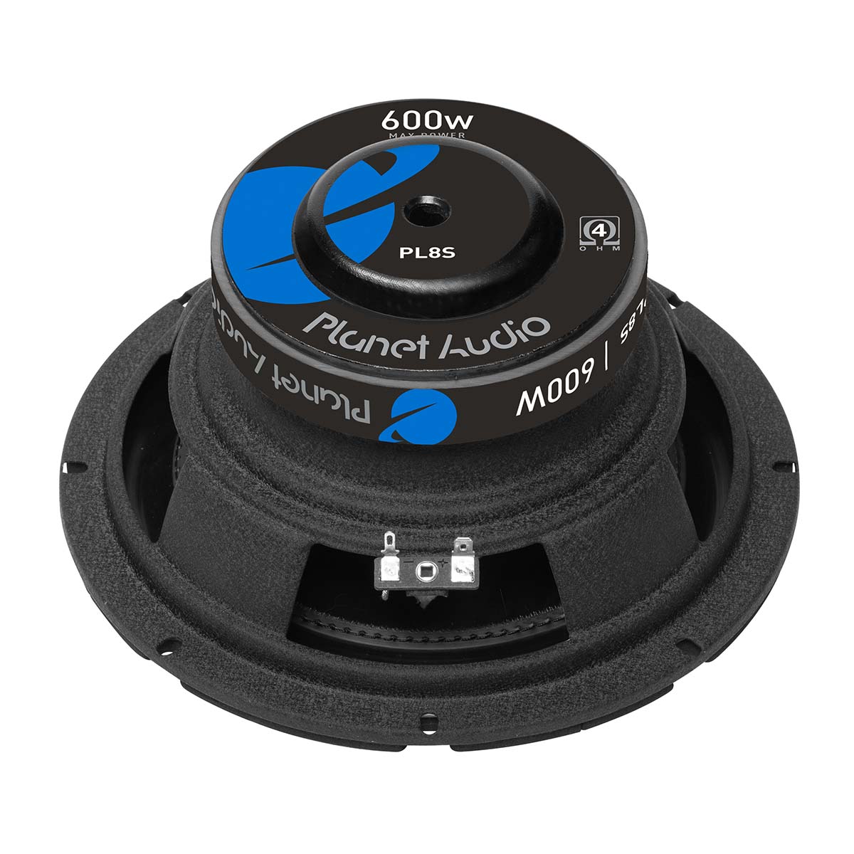 Planet Audio PL8S 8" Woofer - 300W RMS/600W Max, Single 4 Ohm Voice Coil