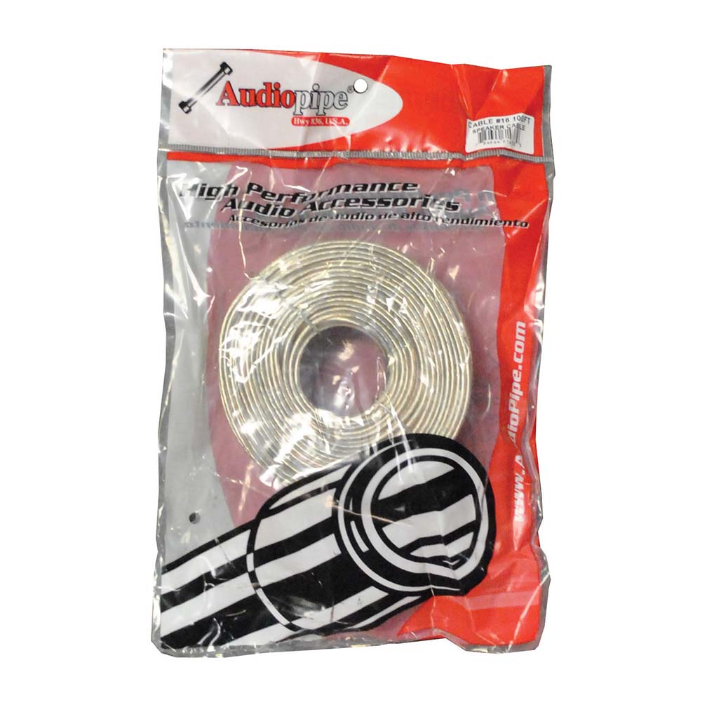 Audiopipe CABLE16100 16GA 100' Clear Speaker Wire