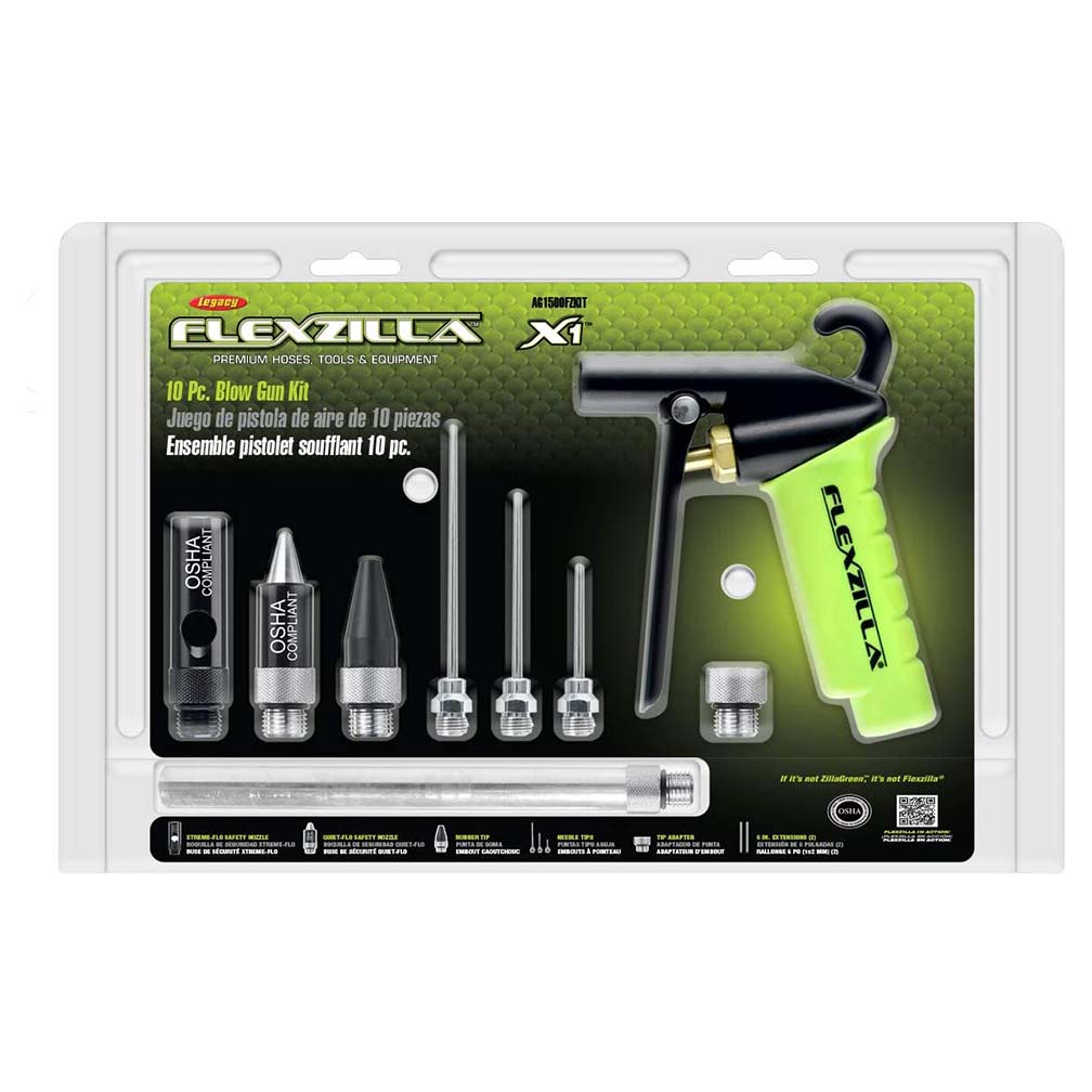 Flexzilla AG1500FZKIT X1 10 Piece Blow Gun Kit
