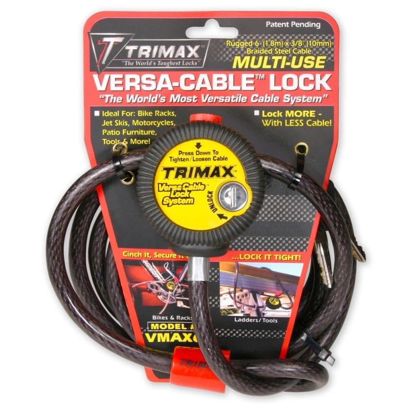 Trimax VMAX6 Multi Use Versa Cable Lock  6 Foot x 10mm