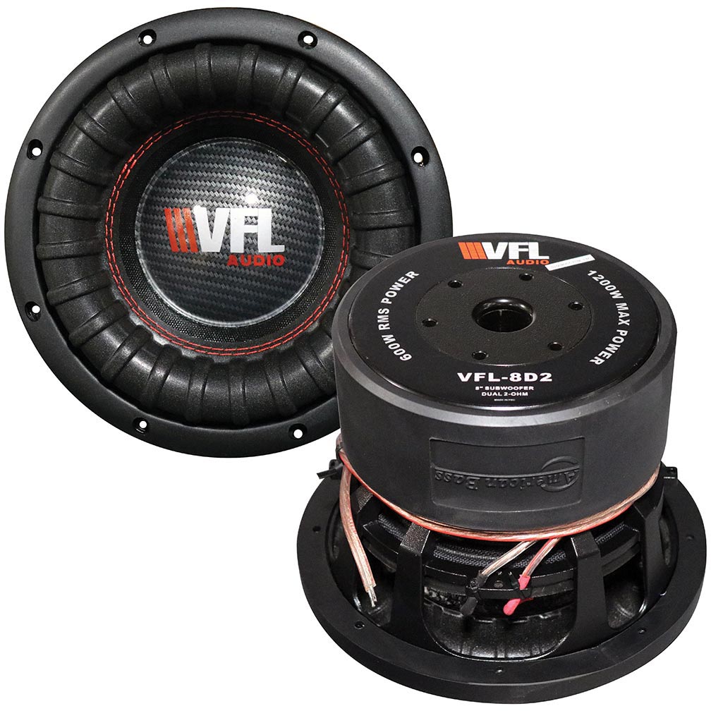 American Bass VFL 8" Competition Woofer 1200W 2 Ohm DVC