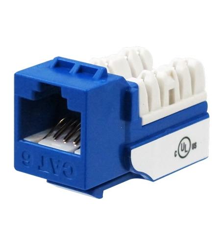 Wavenet 6EKSJBL-25PK Cat6 Jack Blue 25 Pack