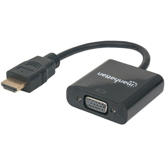 MANHATTAN 151467 Hdmi Male To VGA Female (Black)