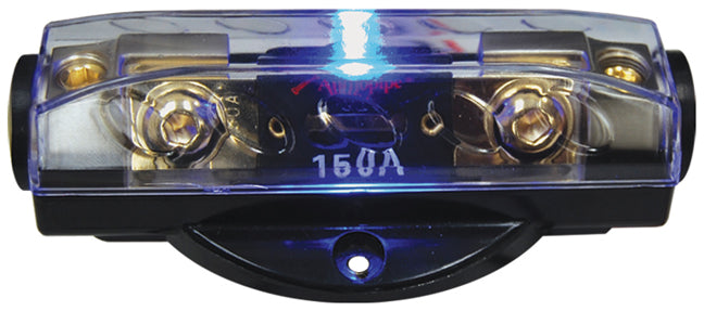 Audiopipe CQ1221P ANL Fuse Holder with Blue LED Status Indicator - Platinum