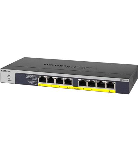 Netgear GS108PP-100NAS 8-port Poe/poe+ Gigabit Ethernet Unmngd