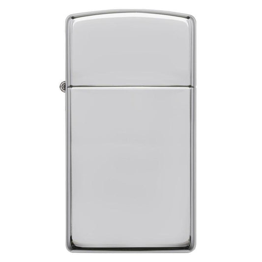 Zippo 1500 Windproof Lighter Slim Case, High Polish Sterling Silver