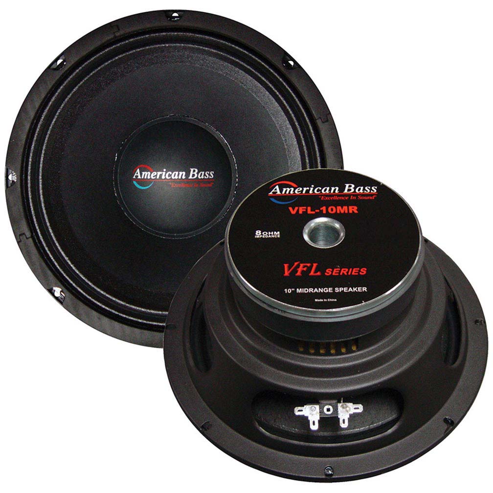 American Bass VFL10MR 10" 500 Watt 8 Ohm Mid Range Speaker