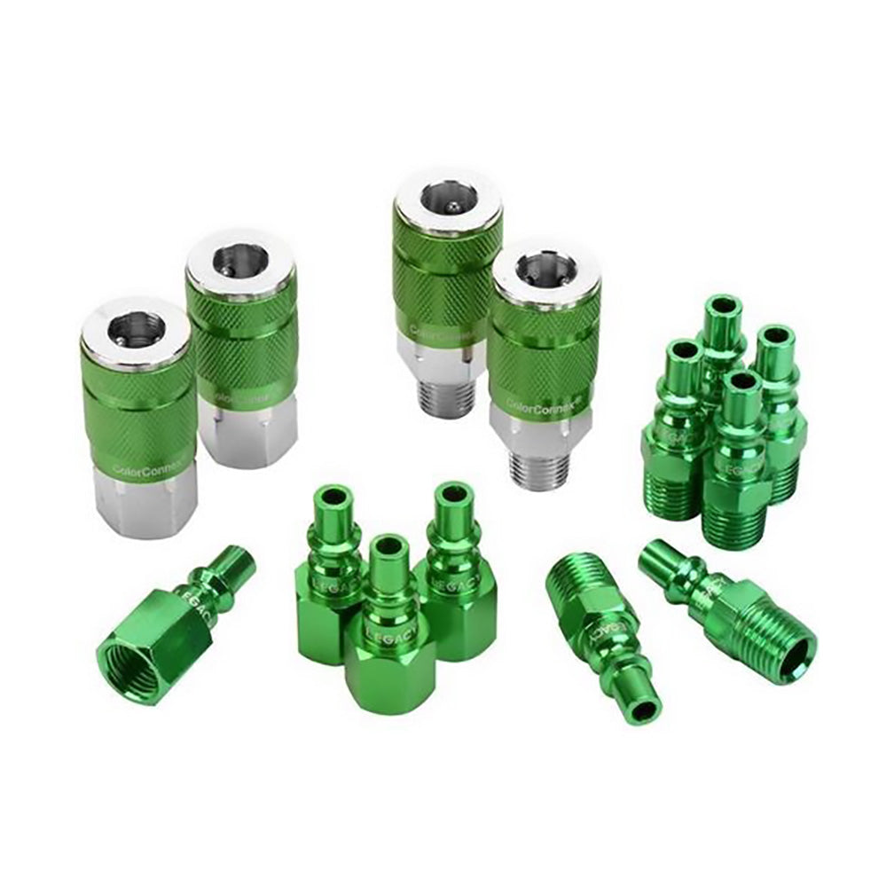 Colorconnex A71458B 14 Piece Coupler &Amp; Plug Kit (Green)