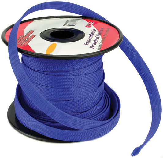 PIPEMANS ISBR10M100BL 3/8 Expandable Braided Sleeve  Blue (100 feet)