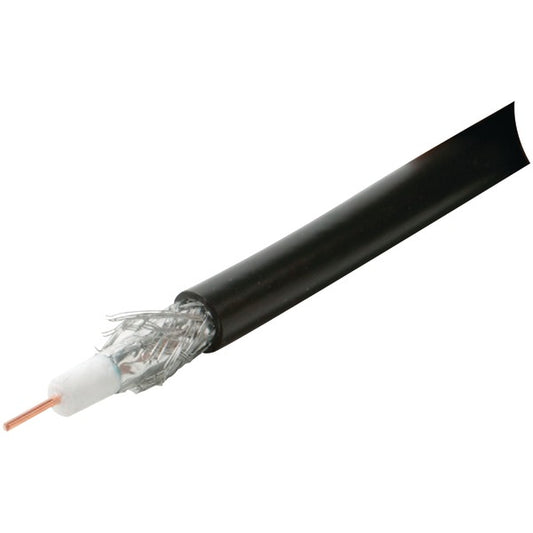 Steren 200-931BK RG6/U Coaxial Cable, 1,000ft