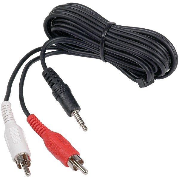 RCA AH205R MP3 3.5mm to 2 RCA Plugs Y-Adapter, 3ft