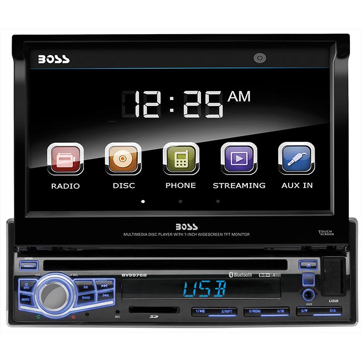 Boss Audio BV9976B DVD MP3 Bluetooth Receiver w/ 7" Touchscreen