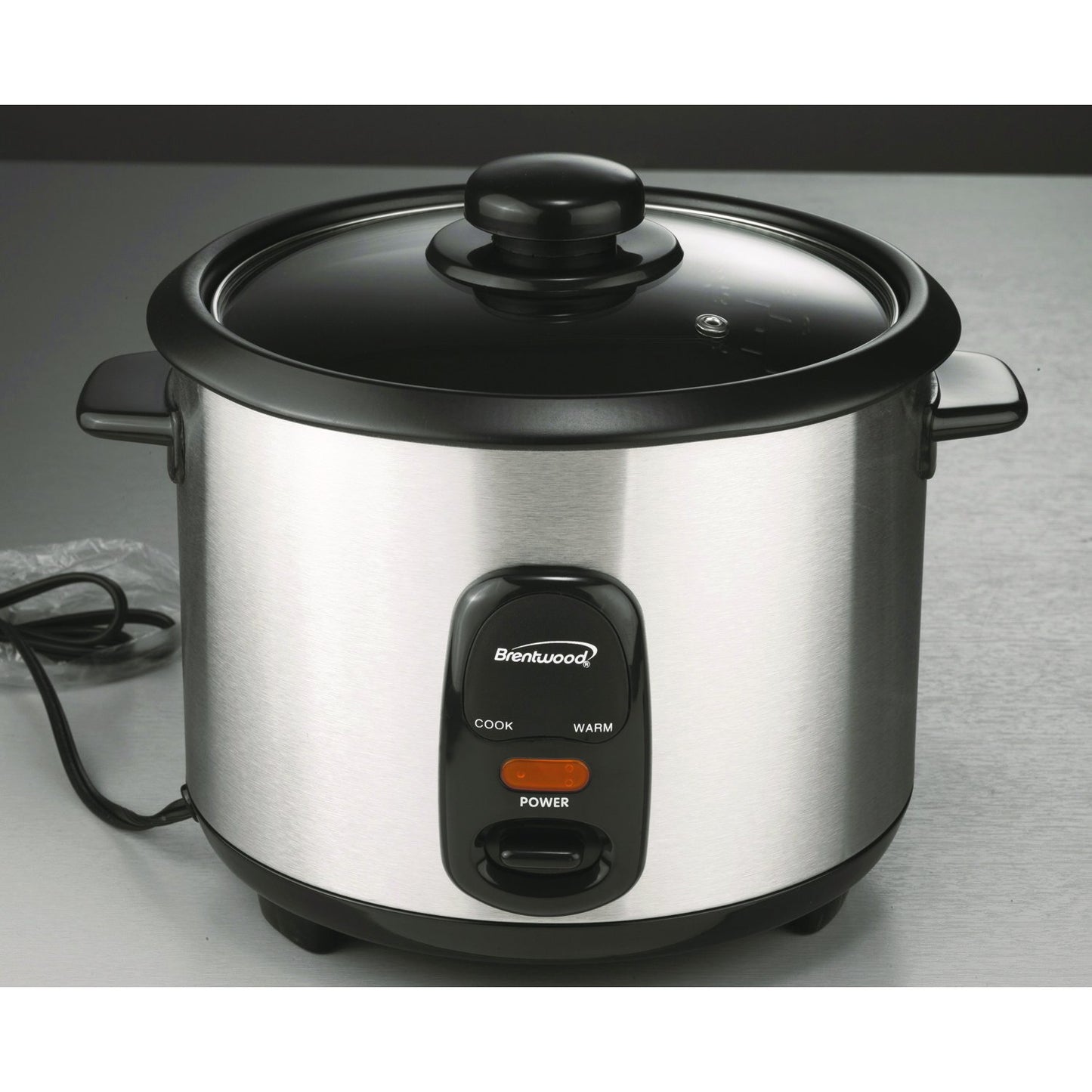 Brentwood Appl. TS-20 10-Cup Stainless Steel Rice Cooker