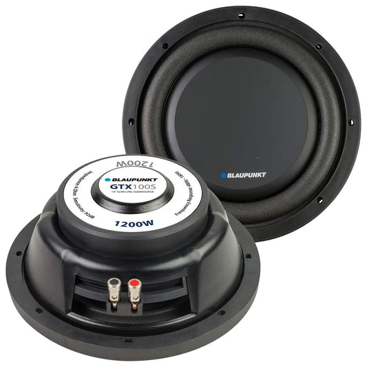 Blaupunkt GTX100S 10" Slim Woofer, 250W RMS/1200W Max, Single 4 Ohm Voice Coil