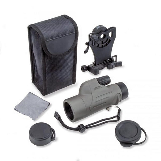 Carson MP842IS 8x 42mm Waterproof Monocular w Smart Phone Adapter Bundle