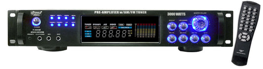 Pyle P3001AT Rack Mountable AM/FM Tuner 3000watt Hybrid Receiver