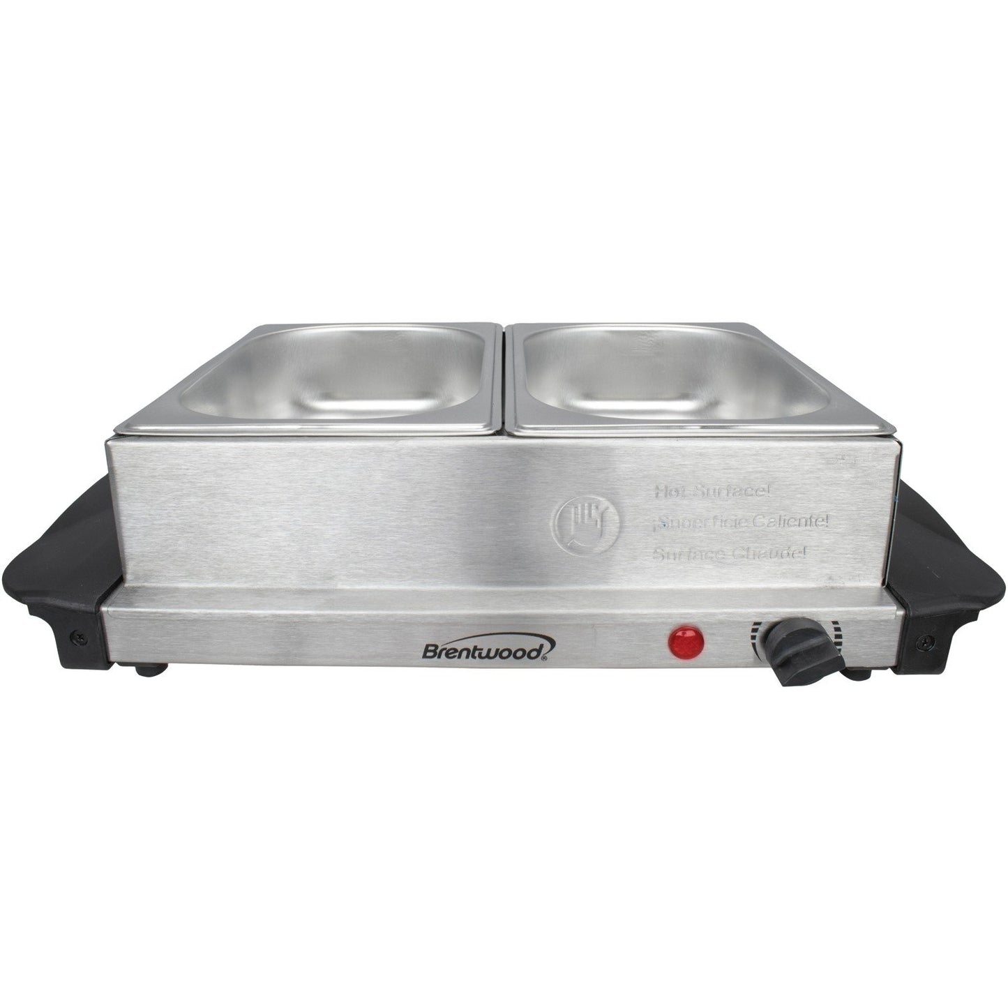 Brentwood Appl. BF-215 3Q 2-Pan Buffet Server and Warming Tray