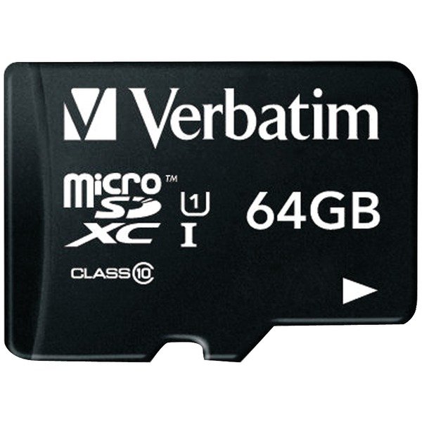 Verbatim 44084 64GB Class 10 microSDXC(tm) Card with Adapter