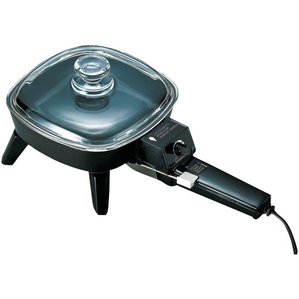 Brentwood Appl. SK-45 Nonstick Electric Skillet w/Glass Lid (600W; 6")