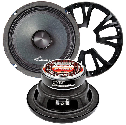 Audiopipe APMB6ST 6" Midrange Pair Packed 200 Watts Max