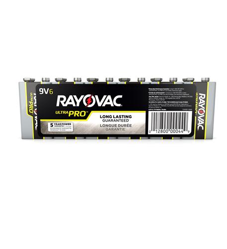 Rayovac AL-9V Alkaline Industrial 9v 6 Pack E302359600