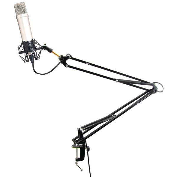 Pyle PMKSH04 Universal Table Clamp Pro Boom Shock Microphone Mount