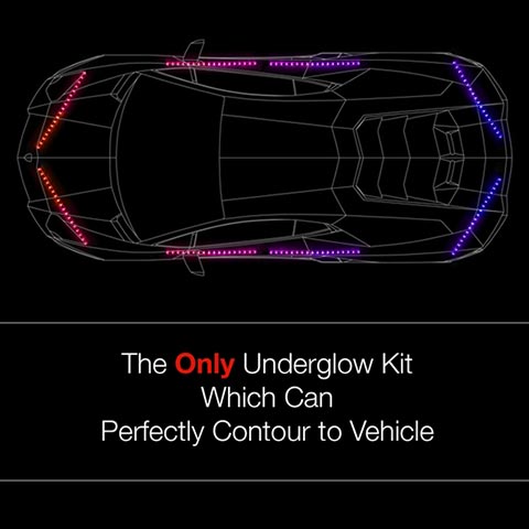 XKGlow XK041006 LED Underbody Light Kit  with 8- 24 Tubes  Multi-Color