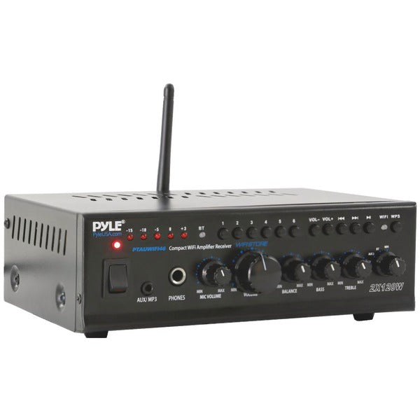 Pyle PTAUWIFI46 Compact Wi-Fi Stereo Amp Receiver