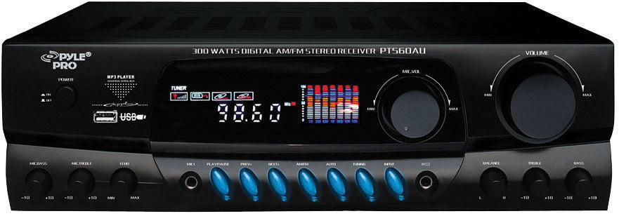 Pyle PT560AU 300 Watts Digital AM/FM/USB Stereo Receiver