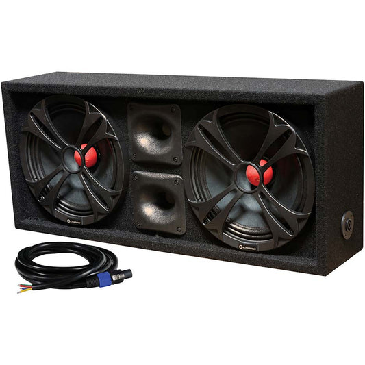 QPower QCHERO10 Loaded Chuchero (2) 10" speakers & (2) SuperZTweeters