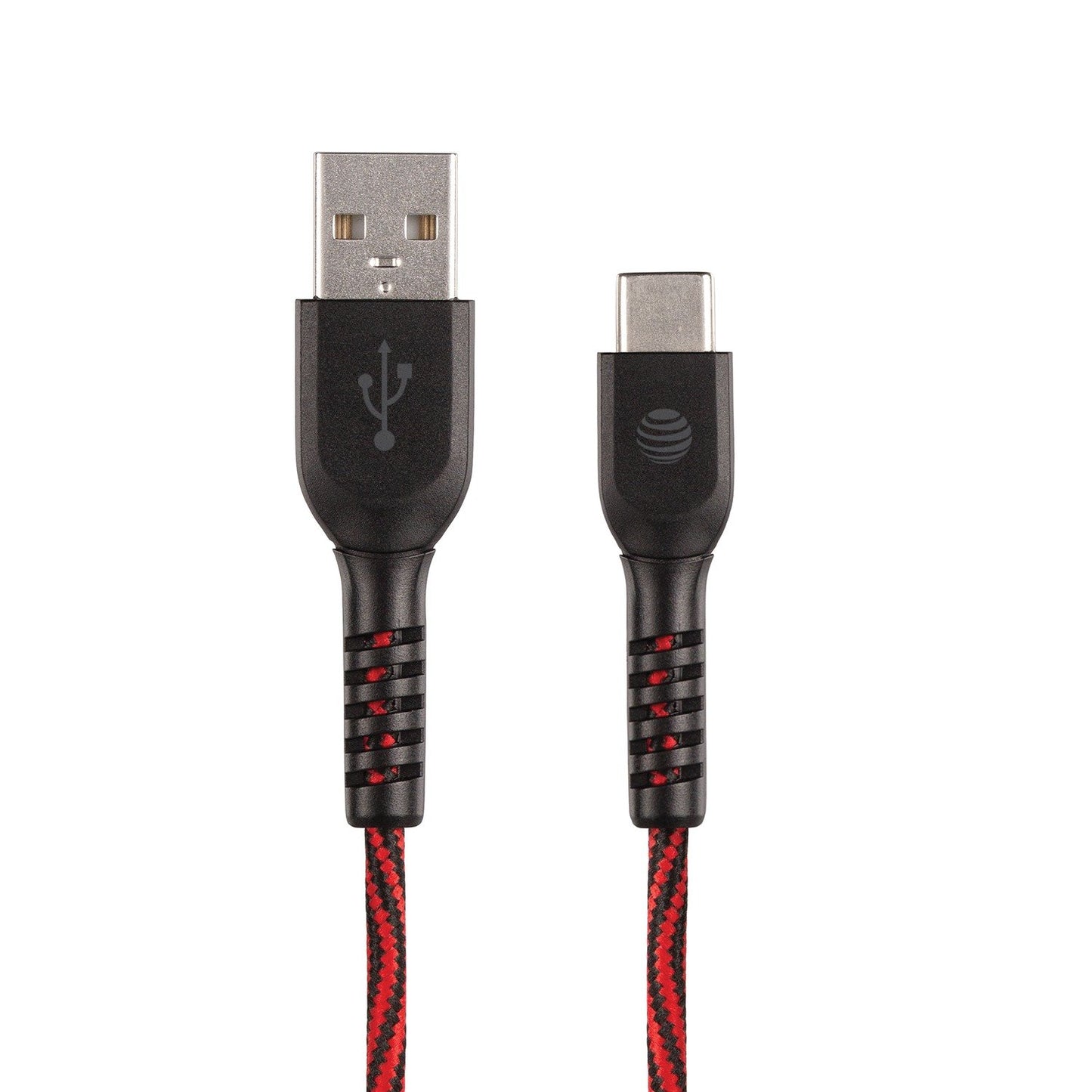 AT&T  TCB10-RED 10-Foot Charge and Sync USB - Type-C Cable (Red)