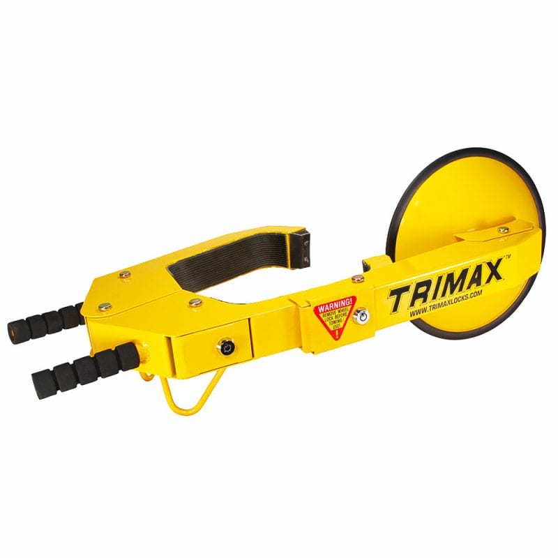 Trimax TWL100 Adjustable Wheel Lock Fits Nearly All 10  18 Wheels