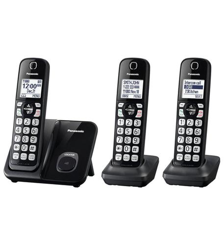 Panasonic consumer TGD513B 3hs Cordless Telephone In Black