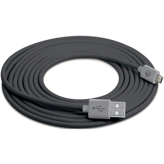 AT&T MC10-GRY Charge & Sync USB to Micro USB Cable, 10ft (Gray)
