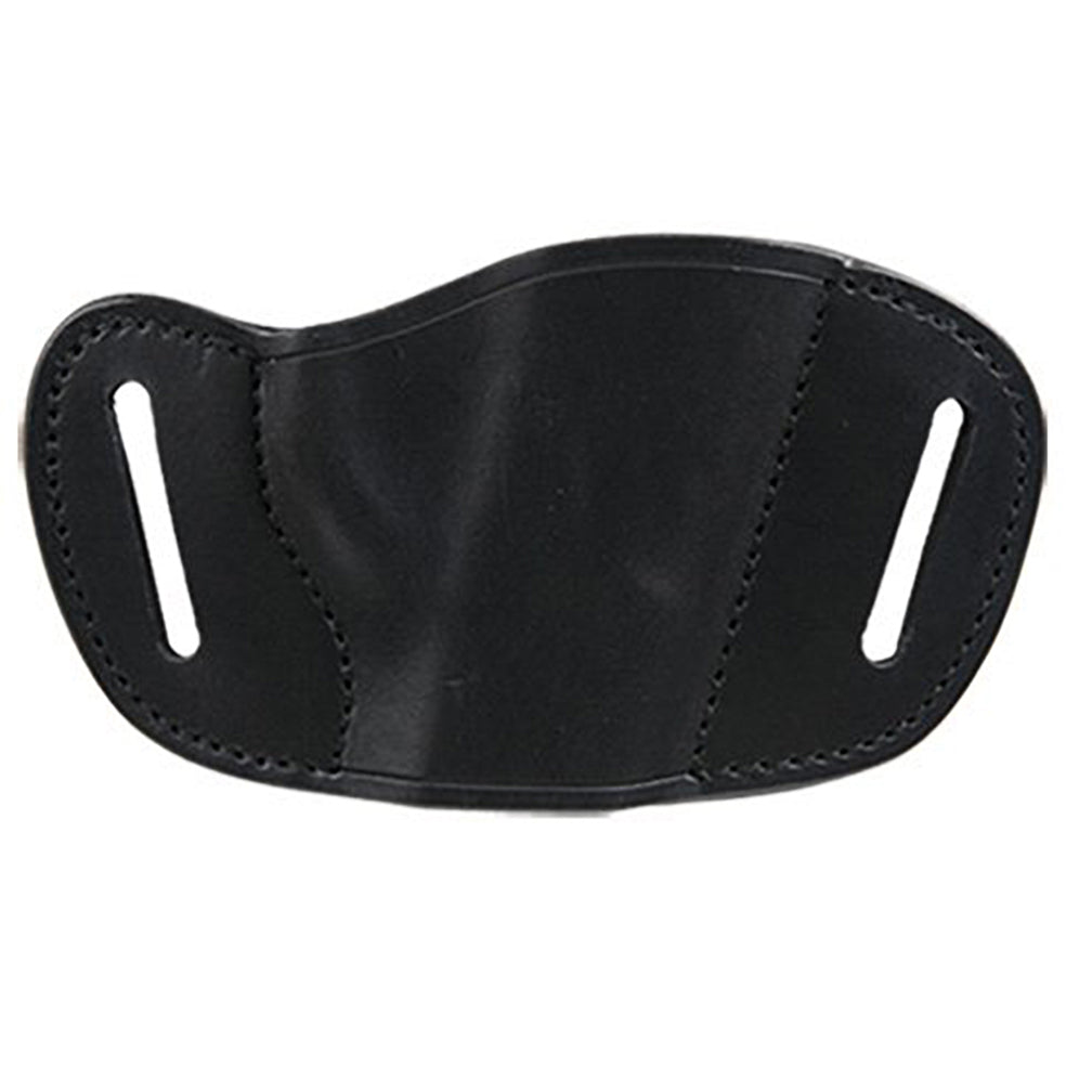 Bulldog MLBM Medium  Right Hand Black Molded Leather Belt Slide Holster