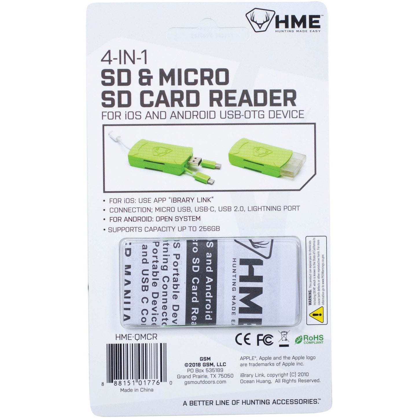 Hme HME-QMCR 4:1 Card Reader