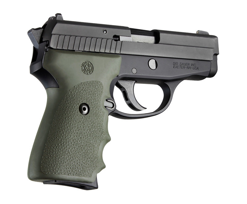 Hogue 31001 Sig Sauer P239 Rubber Grip With Finger Grooves Od Green