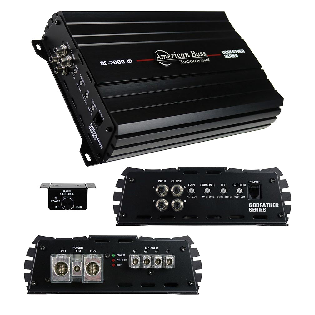 American Bass GF20001D Monoblock Amplifier, 2340 Watts RMS